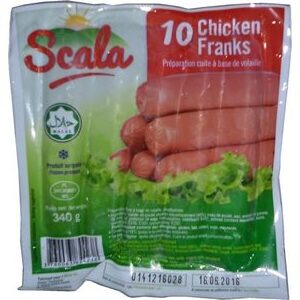 Saucisses de poulet 340g